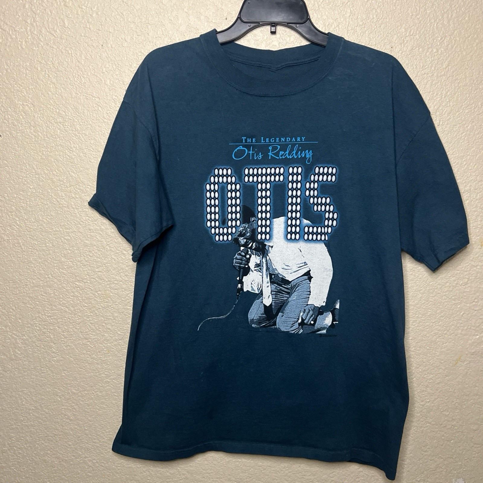 Navy COlor Otis Redding Cotton Shirt Unisex Concert TU885 S