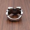 Punk 316L Stainless Steel Gothic Angel Wings Ring Silver Hip Hop Jewelry For Men Boyfriend Gift Fashion Accessory