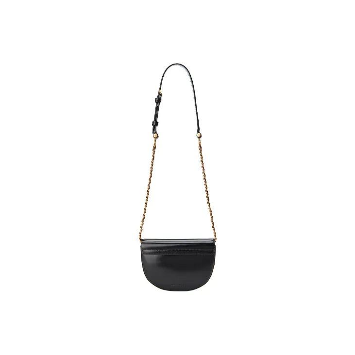 Alexander Wang Legacy Metal Logo Buckle Adjustable Gold Chain Spazzolato Cowhide Crossbody Tote Shoulder Bag Women's