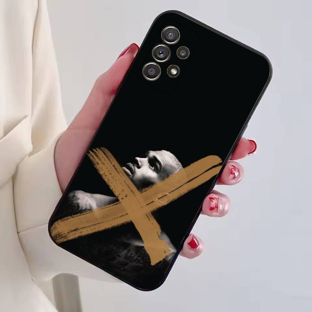 R&B-Sänger C-Chris Brown Handyhülle Schwarzes Silikon Weich Für Samsung S25,S24,S21,S22,S23,S30,Ultra,S20,Plus,Fe,Lite