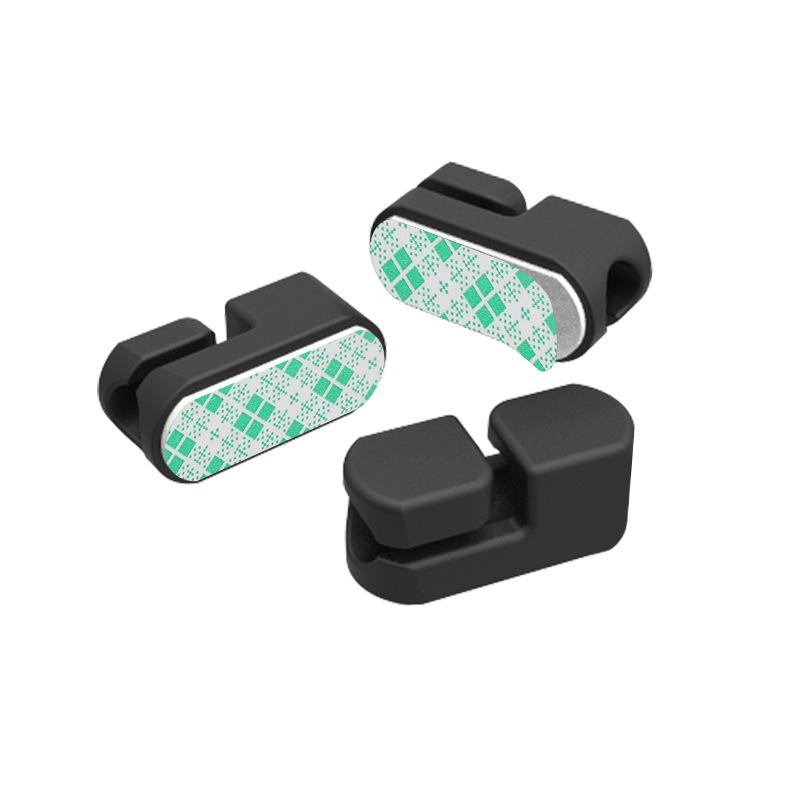 Self-Adhesive Silicone Cable Clips for Organizing Cords and LED Strips