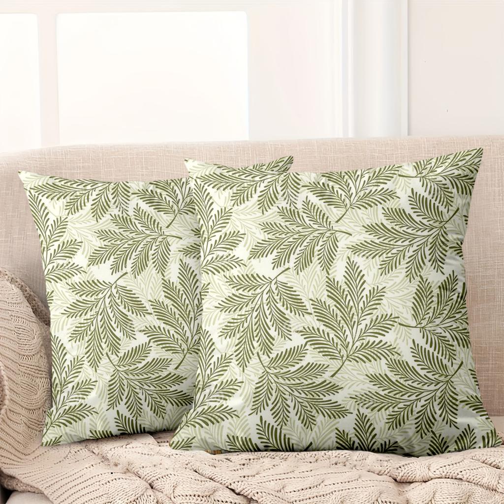 1 Pieces -2D Flat Printing Leaf Patterned Cushions for Home Decor Polyester Pillowcase Sofa Decorative Cushion Cover
