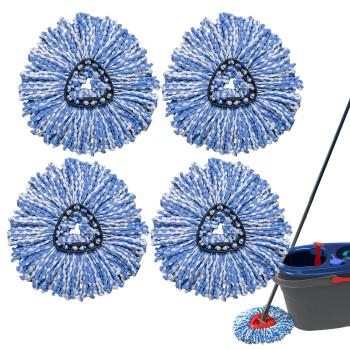 3 balení náhradních hlavic na mop Spin Mop pro O-Cedar a Vileda Mop Spin Mop s 2 nádržkami na čištění podlah z mikrovlákna Příslušenství k systému s 2 nádržkami