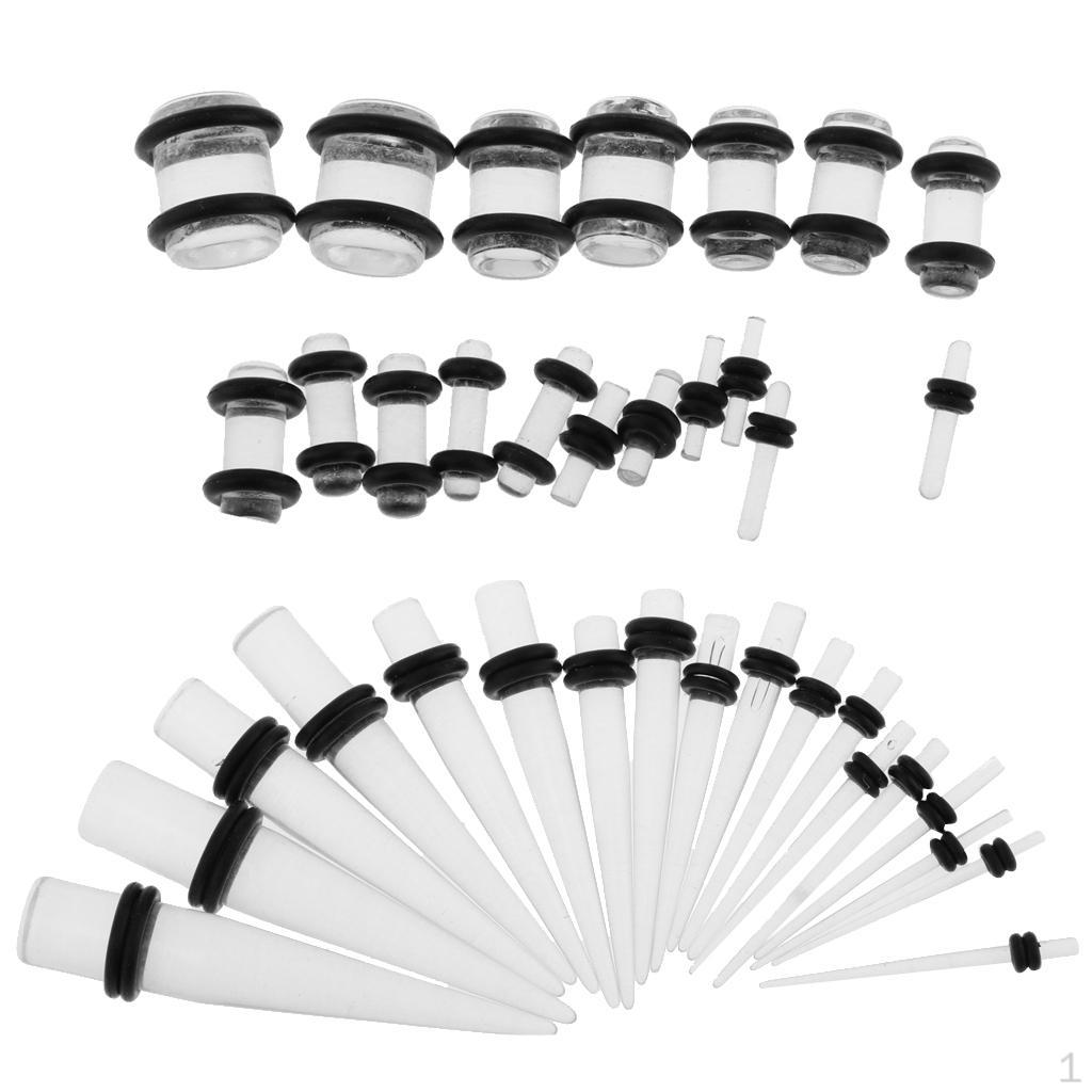 36 Stück Acryl-Dehnungsstift-Stangen-Set für Expander-Tunnel