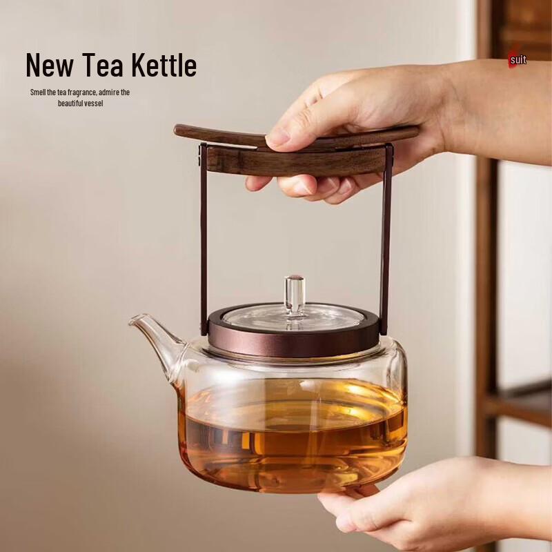 YIHUTEA High Borosilicate Glass Teapot