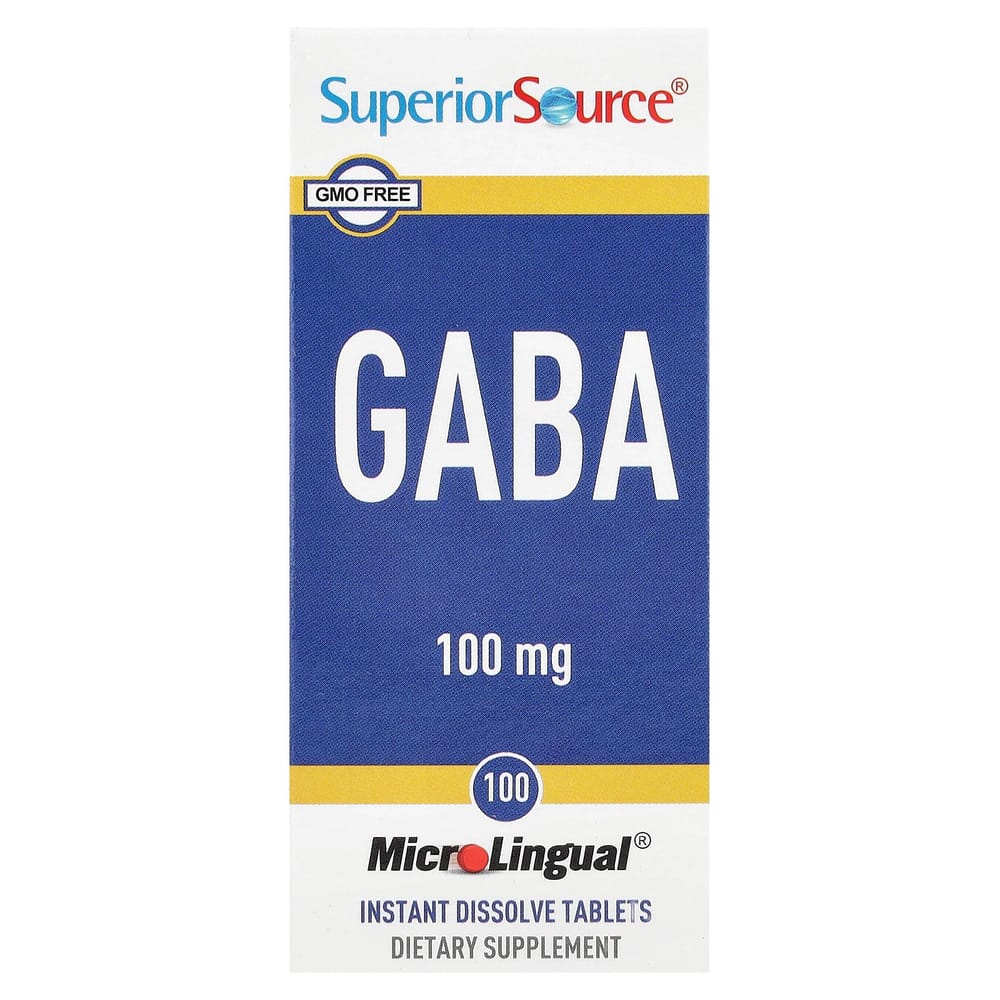 Superior Source GABA 100mg Direct Oplossend MicroLingual 100 Tabletten