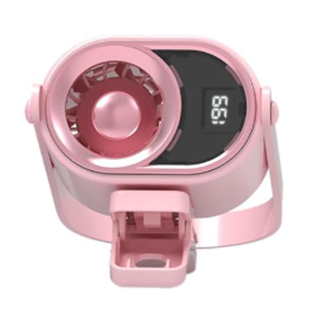 4 Speeds Silent Mini Bladeless Electric Fan LED Display Clip-on Fan New Air Cooler
