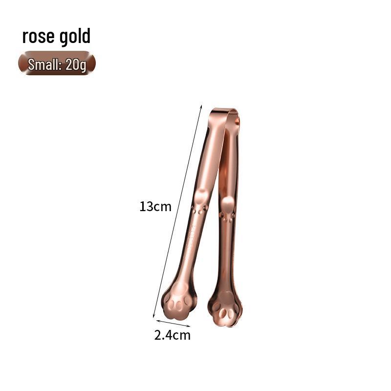 304 Stainless Steel Multi-use Cat Paw Tongs for Ice, Sugar, Coffee, Pastry, Barbecue