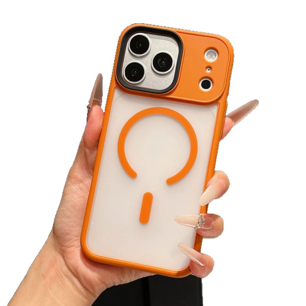 Applicable to iPhone18PROMAX excellent shield translucent magnetic mobile phone case Apple 17 skin feeling anti-drop protective case 16