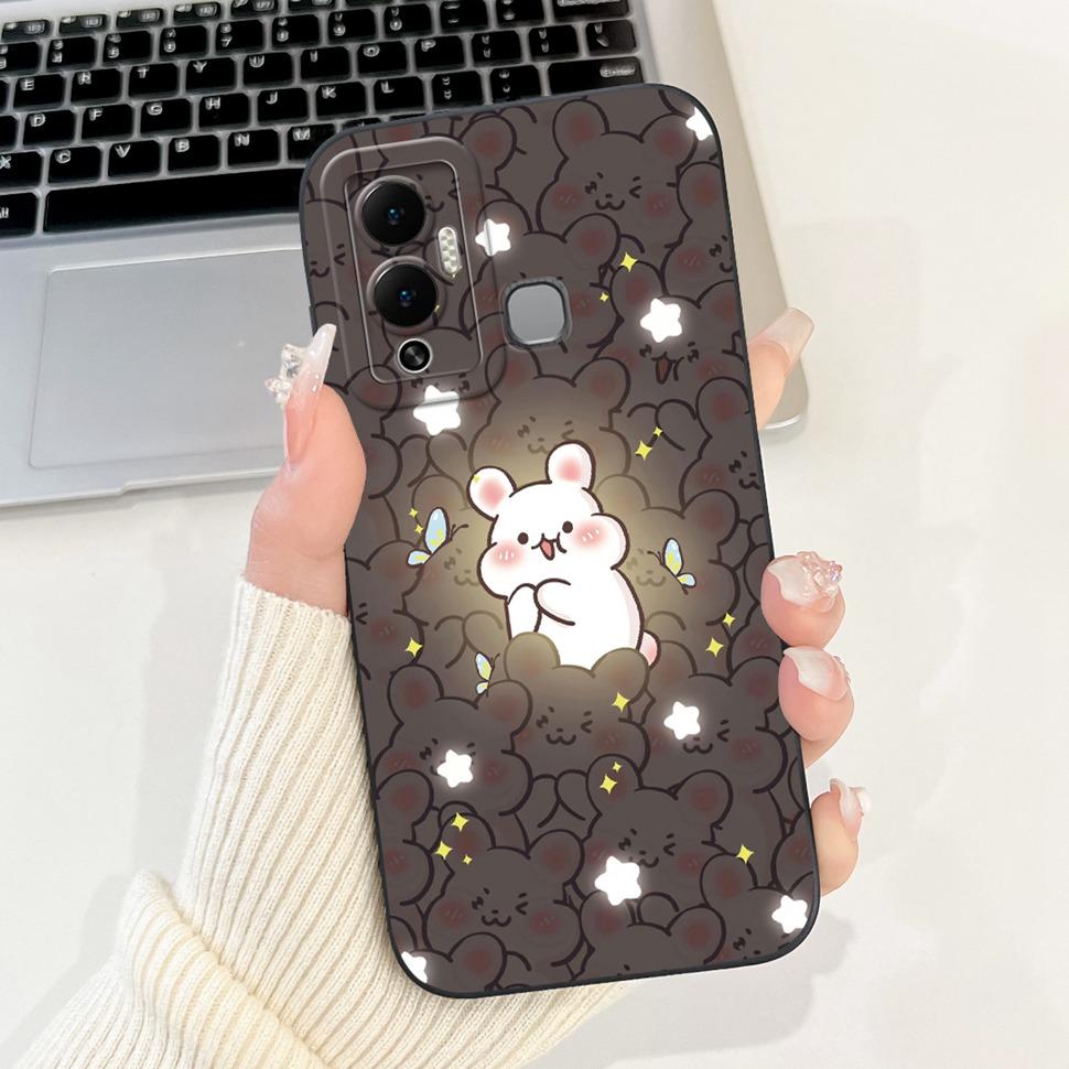 For Infinix Hot 12 Play Case Lovely Panda Painted Soft Silicone Phone Cover Case For Infinix Hot 12 Hot12 Play Fundas Capa Bags
