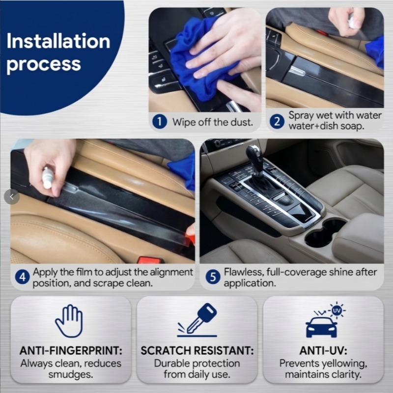 TPU Transparent Protective Film For Toyota Prius -2024 Car Dashboard Navigation Screen Protection Film Anti-Scratch Sticker