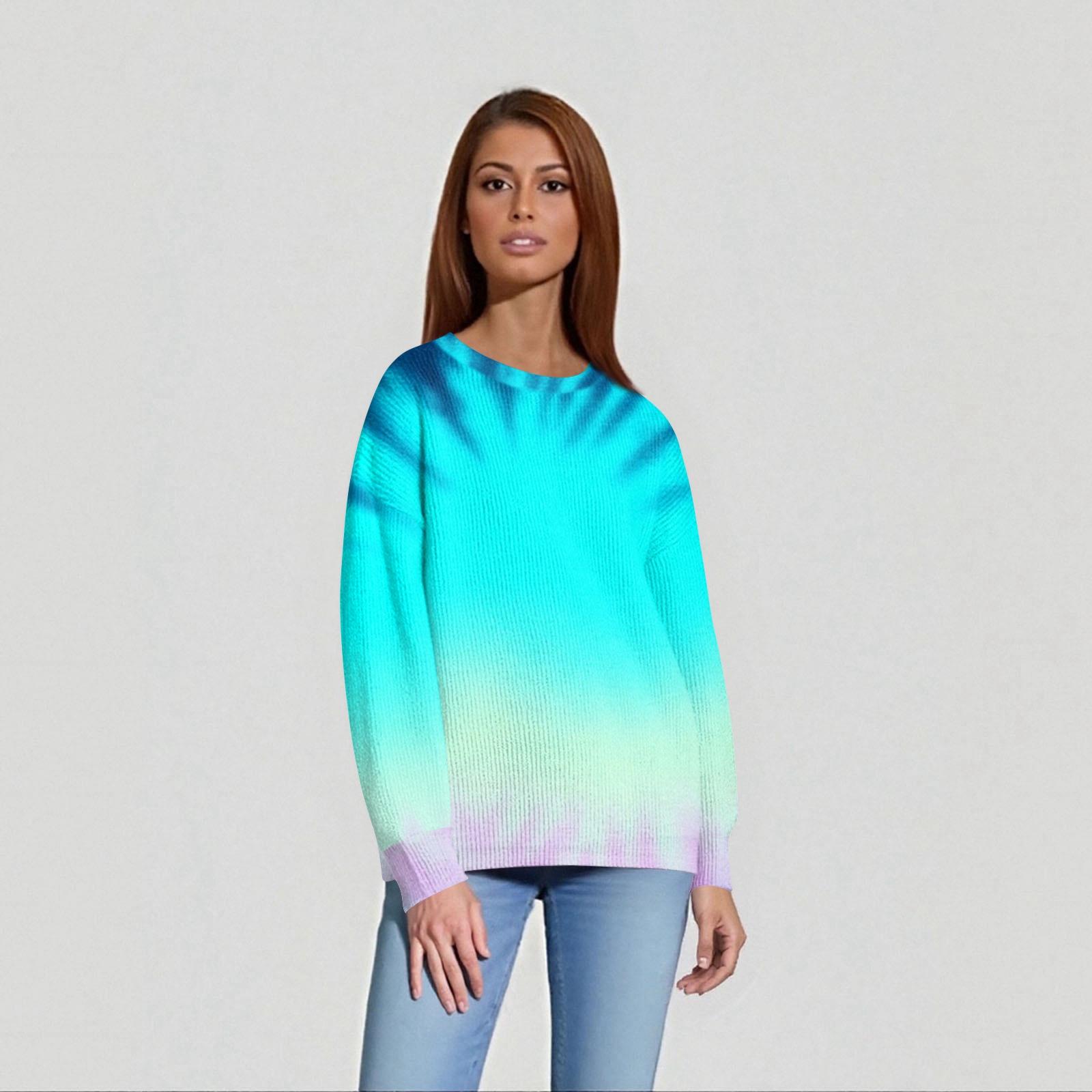 

Женские повседневные топы на каждый день Вязаный свитер XXL