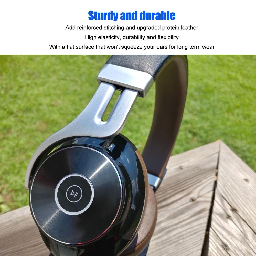 2PCS Leather Noise Isolation Ear Cushions Ear Covers for Edifier W855BT Headphone Repair коричневый