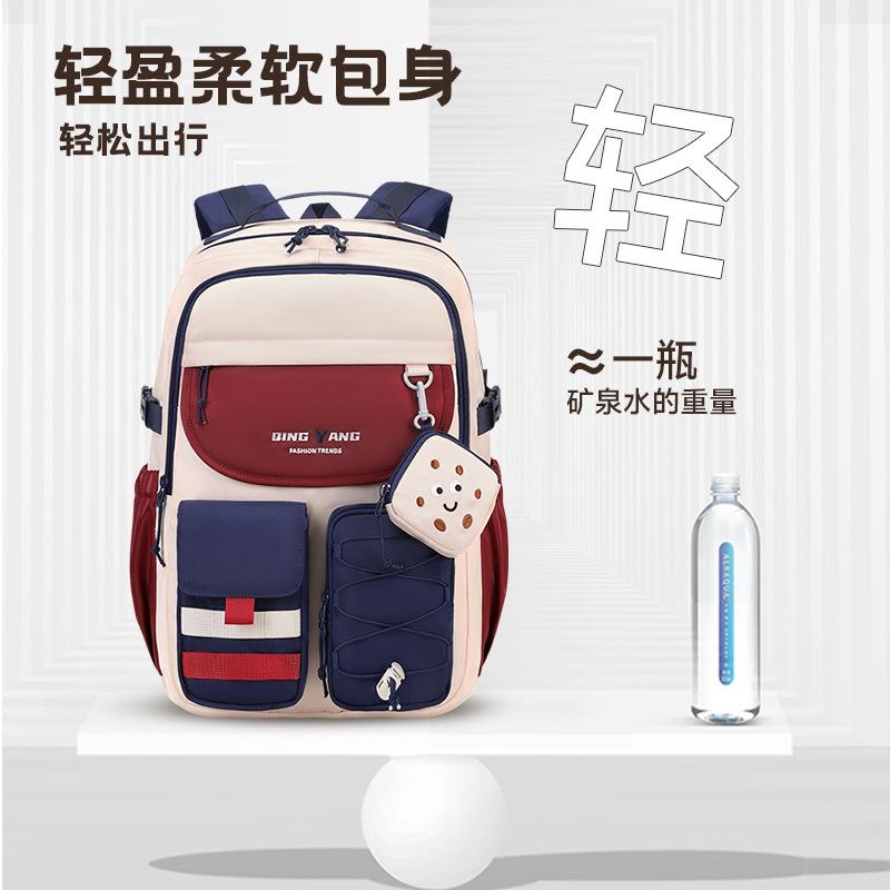 New Children School Bag Boy's Cartoon Backpack Primary Schoolbag Student's Backpack 1-6 Grades Boys Girls Spine Relief Backpack
