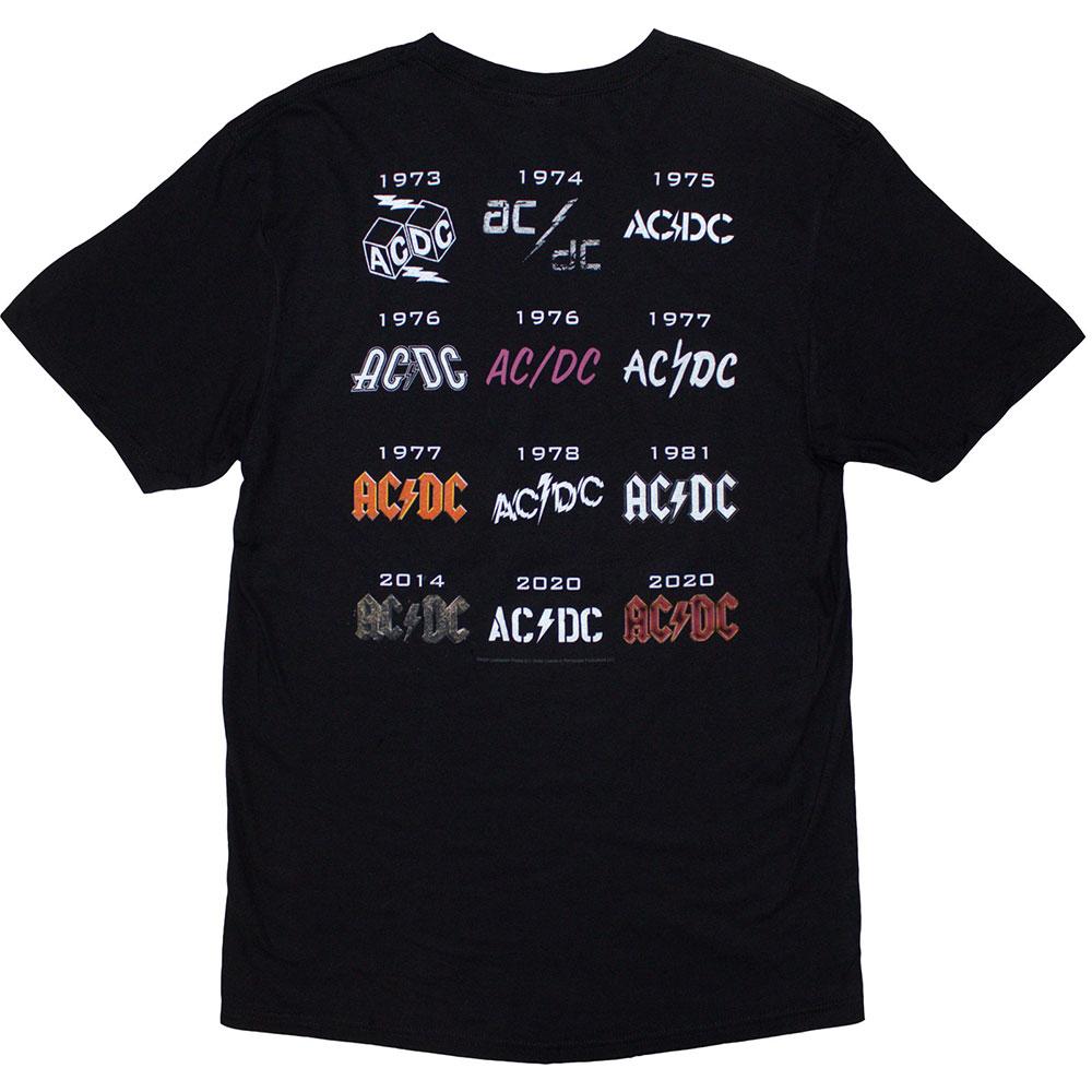 AC/DC Unisex Adult History Logo T-Shirt