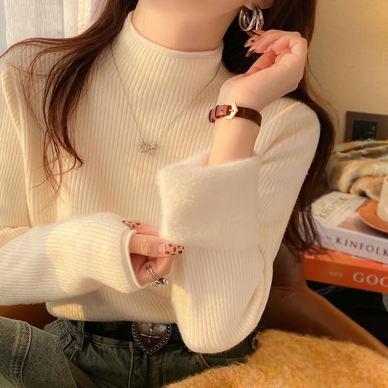 

Женский вязаный свитер на флисовой подкладке YUZHAOLIN One Size