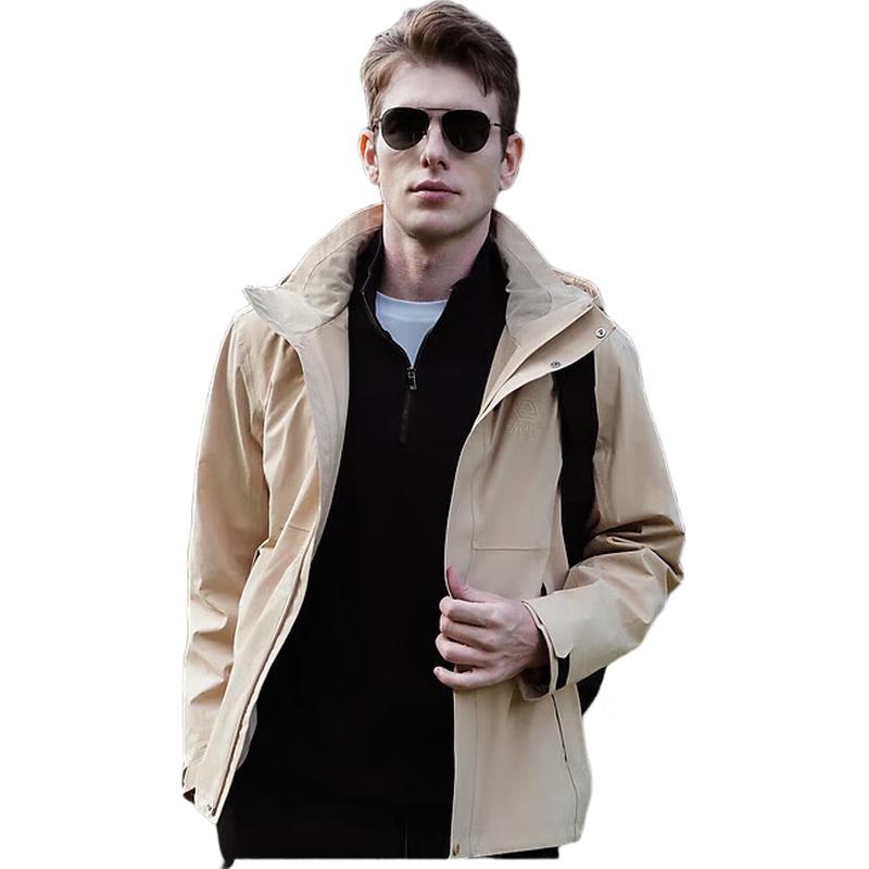 

K-Boxing Men s 3-Proof Hooded Outdoor Jacket IOSR3110 2XL