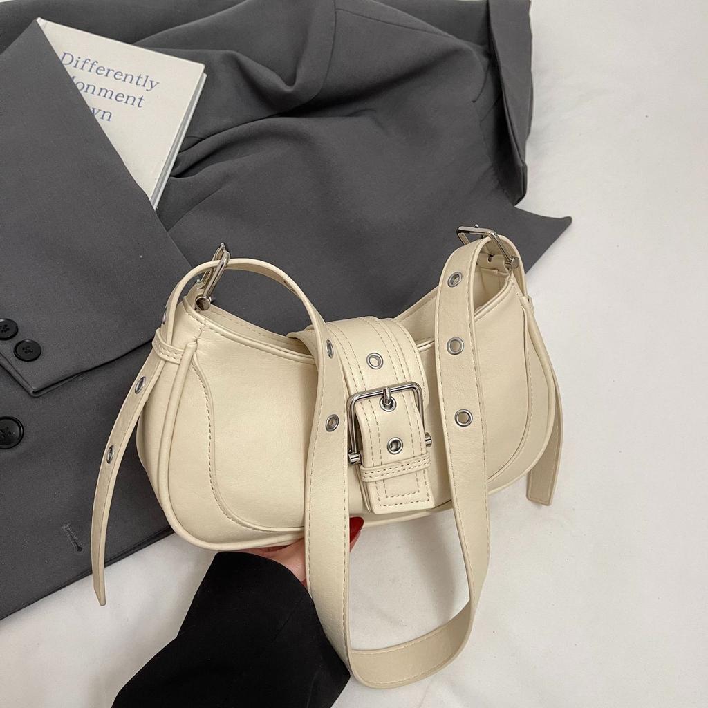 Spring and summer retro leather underarm bag new fashion versatile high sense niche single shoulder messenger women's bag