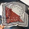 100% Natural Real Silk Scarf Women High Quality Square Fashion Print Hair Neckerchief Lady Shawl Wraps Hijab Bandana Scarves