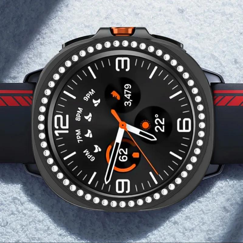 Diamantramskydd för Samsung Galaxy Watch 8 Classic Smartklocka Stötfångarring Fodral Dekorera Galaxy Watch8 Classic 46mm Tillbehör