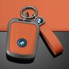 Hot 2025 Orange Leather Zinc Alloy Car Remote Key Case For BMW I3 I8 Series 2014 2015 2016 2017 2018 Protection Keychain Accesso