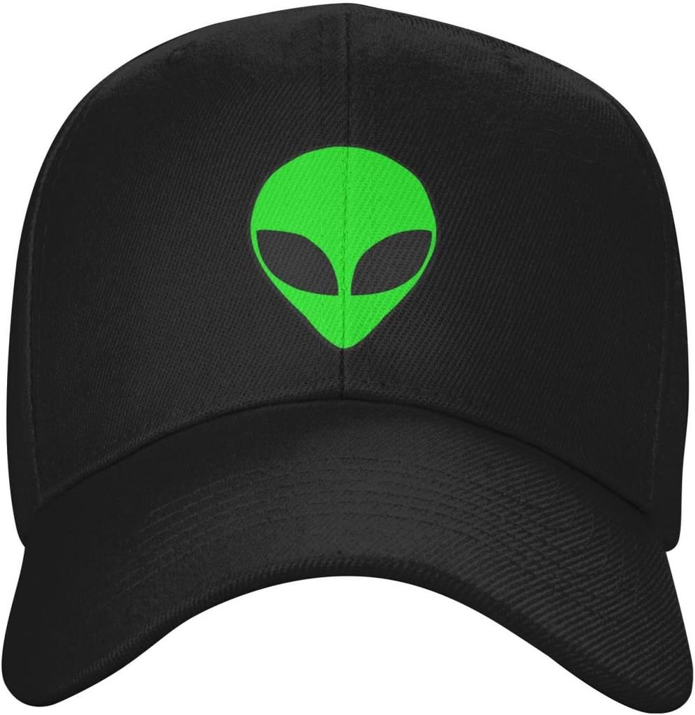 Alien Head Red Baseball Cap Polyester Casual Style Adjustable Outdoor Unisex Adults