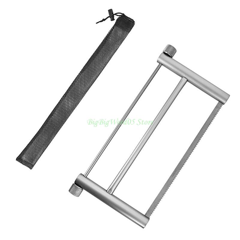 24TE Folding Wood Saw Portable Coping Saw Frame Aluminum Alloy Handsaws Cutting Wood Woodworking in Camping Backpacking