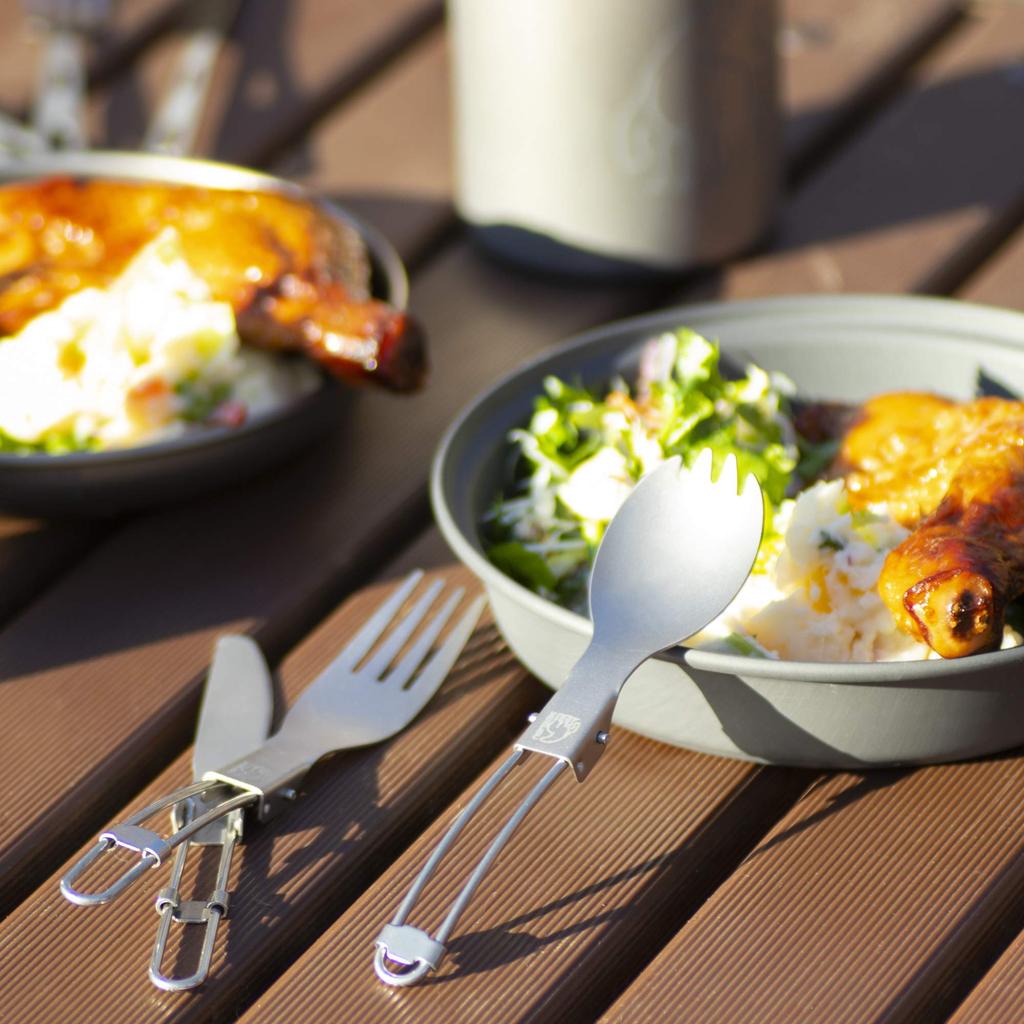 NORDISK Outdoor Titanium Folding Lightweight Spork Japanese 119025 [Official Product]