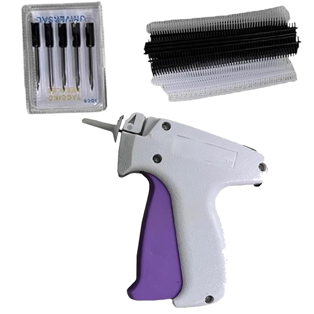 Price Label Gun with 6 Needles Mini Stitch Gun Stitch Hemming Gun Tagging Stitch Tool Sewing Machine for Clothes Socks Hats