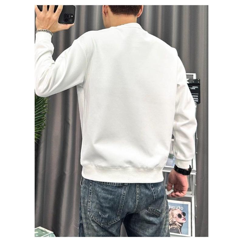 Cartoon-Print Herbst-Sweatshirt Herren Langarm Neu Hübsch Vielseitig Amerikanisch Locker Unterteil-Top