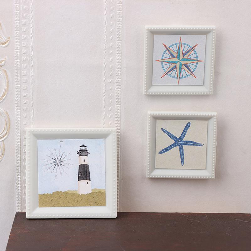 1/12 Dollhouse Mini Photo Painting Mural Wall Picture Dollhouse Home Decoration Dolls House Furniture Accessories
