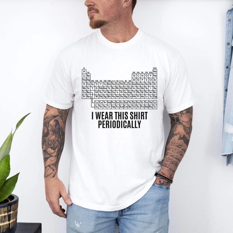 2026 Hot Sale Periodic Table Shirt Project Hail Mary Tshirt Periodically Funny Graphic T Shirts Round Neck Casual Tops Men's Women's Clothing Tees