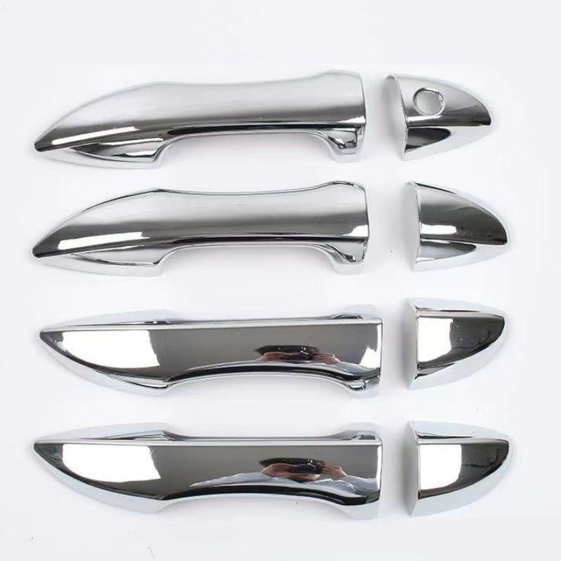 For LHD RHD Toyota Corolla 2014-2018 Car Carbon Style Black Exterior Door Handle Moulding Cover Trim Vehicle Accessories Decor