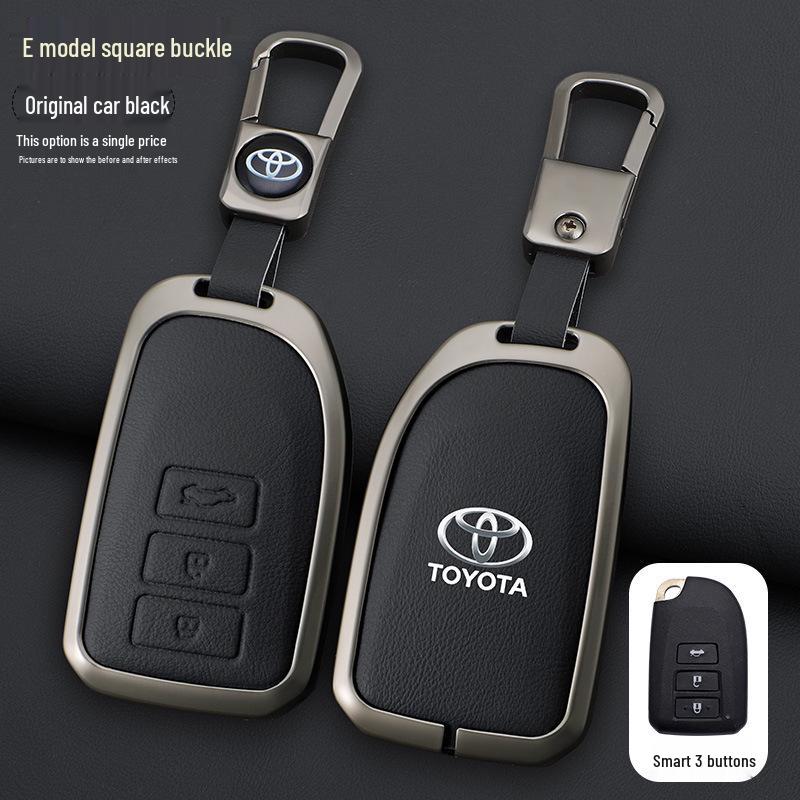 Schlüsselabdeckung für Toyota Yaris L, Vios FS und Echte Lederhülle für Damen