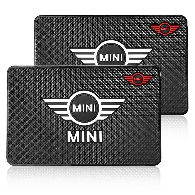 WLIB8 F55 F56 2025 For Bmw Mini Car Dashboard Sticky Anti-Slip PVC Mat Non-Slip Storage Holder Pad For MINI Cooper One S JCW R53 R56 R