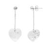 Earrings - LOVA LOLA VAN DER KEEN - Heart - Swarovski Crystal - Solid 925 Sterling Silver - 2 Year Warranty