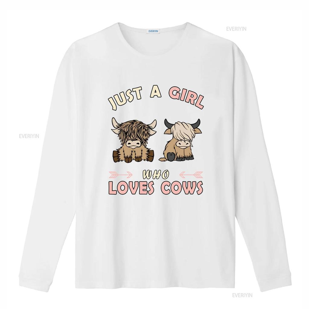 Just Girl Who Loves Cows Fashion  T Shirt Women Soft Stretchy Summer Top Unique Print Design Cute Trendy Daily Wear Cow Lover