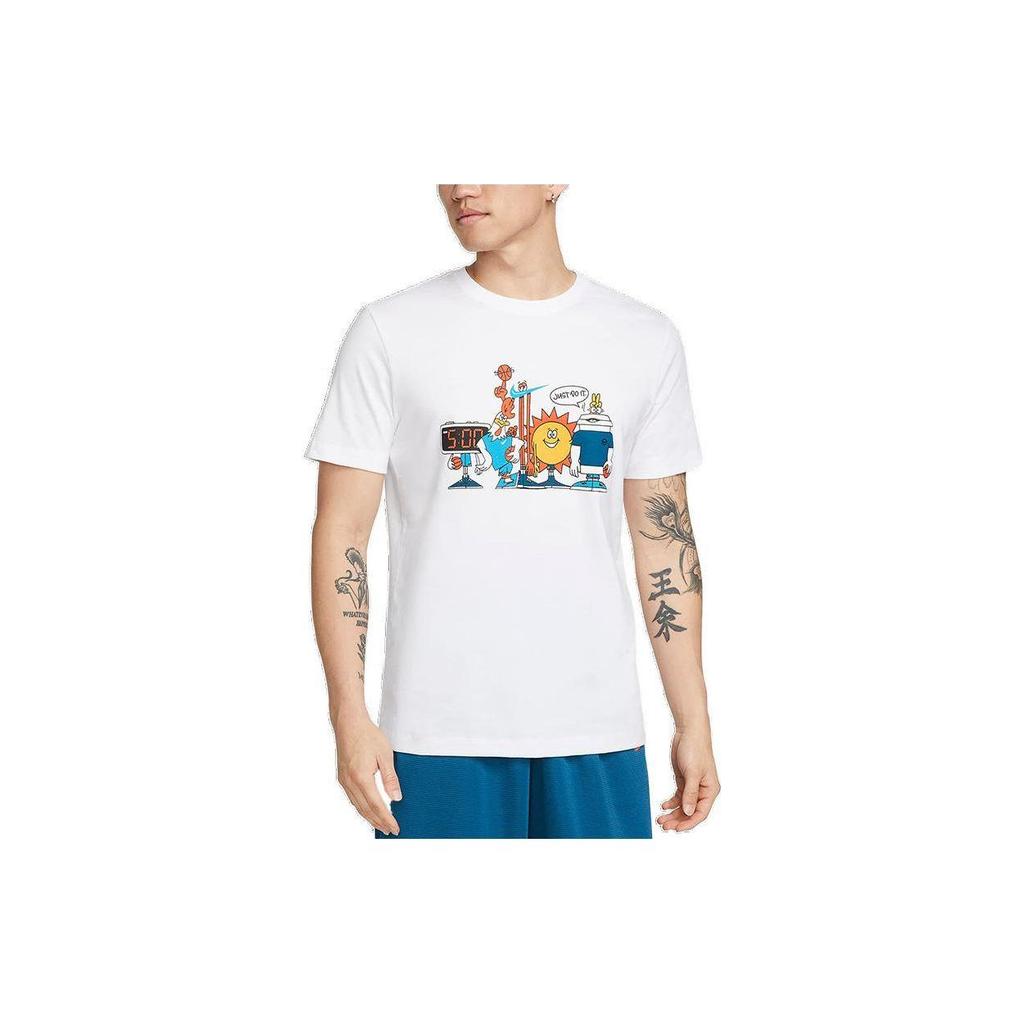 Nike Sportswear White Cartoon Graphic Men's Standard Fit Short Sleeve T-Shirt DN3004-100