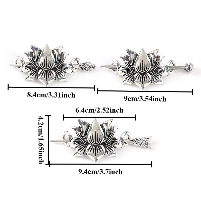 Classical Viking Celtic Knot Lotus Hair Clip Irish Retro Hair Clip Women's Hair Accessories Headwear Hair Clip Birthday Gift