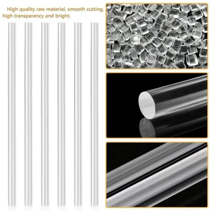 1/5/10pcs Clear Acrylic Acrylic Rods Round Acrylic Round Bars DIY Building Model Material Suitable for Material Accessories