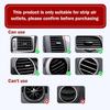 20PCS Car Vent Outlet Trim, Bendable Air Conditioner Vent Decoration Strip, Universal Auto Air Oulet Strips, for Most Vehicles (Red)