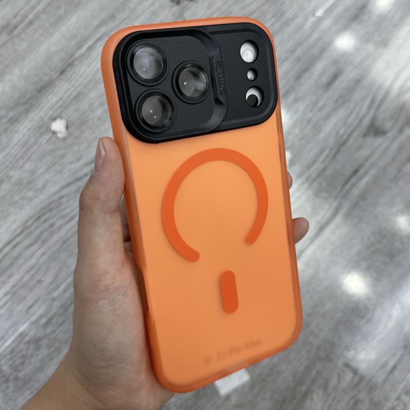 Applicable To Apple 17 Magnetic Suction Mobile Phone Case 17promax Frosted Skin Feeling 17pro Full Inclusive Silicone 17Air Anti Fall Cover