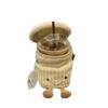 British Coffee, Milk Tea Bag, Messenger Women'S Bag, Plush Bag, Accompanying Toy Cup Cover Bag.