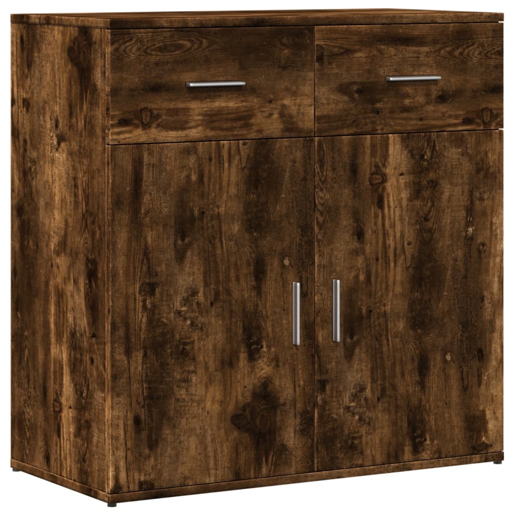 Sideboard Smoked Oak 79 x 38 x 80 cm Particleboard