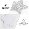 100pcs Christmas Decoration Patch Star Cloth Applique For Diy Clothing Bags Hats Repair Garment Accessories Craft Sewing Tools