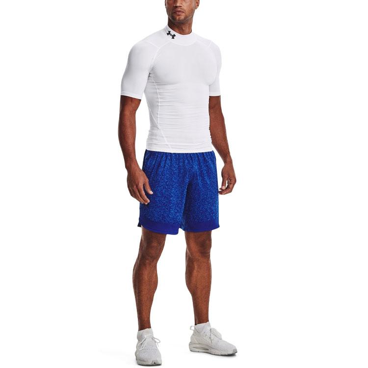 Under Armour Men's HeatGear® Compression Mock Short Sleeve T-shirt White 1372586-100