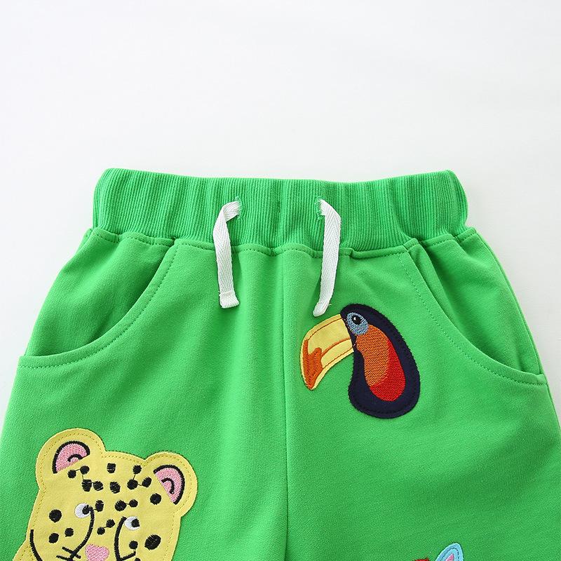 Summer New Arrivals Boys' Shorts Fashion Animal Patchwork Children's Casual Trousers