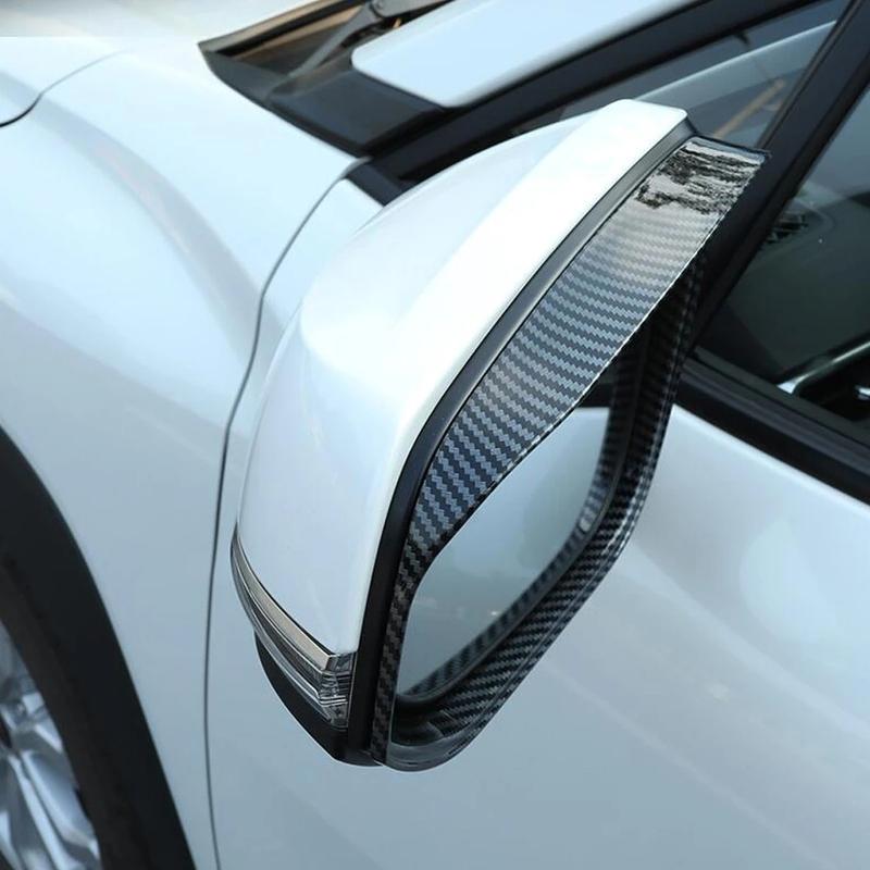 For Toyota Corolla Altis 2014 2015 2016 2017 ABS Carbon Fiber Rearview Mirror Cover Eyebrow Frame Trims Sticker Car Accessories