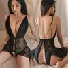 Seductive Sexy Lingerie Uniform Temptation Suit One-piece Lace Transparent Pajamas Free Hot Open File 1118