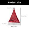 Shimmering Christmas Hat for Adult Kids Santa  Caps with Furry Trim Festival Costume Noel Hat Holiday Sequined Hat